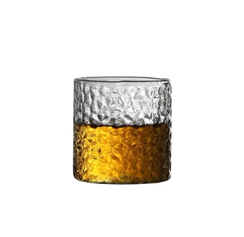 热销复古硼硅酸盐玻璃酒杯啤酒杯威士忌酒玻璃器皿