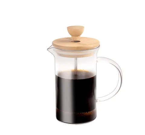 手工冲泡咖啡茶壶与木旋钮盖SS掠夺