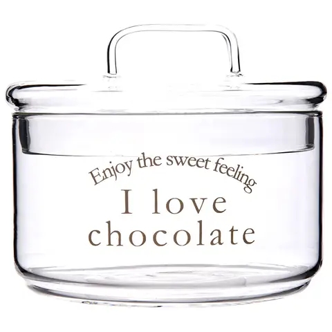 批发硼硅酸盐玻璃水果沙拉碗带盖透明餐具玻璃碗