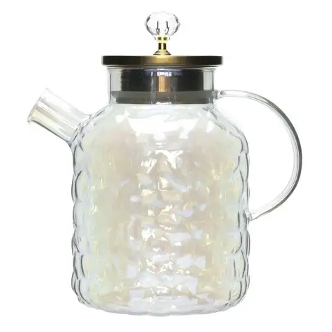 锤面新设计耐热餐厅玻璃水壶